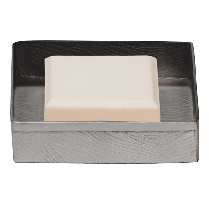 Humbolt Metal Soap Dish - Square (Black Nickel)