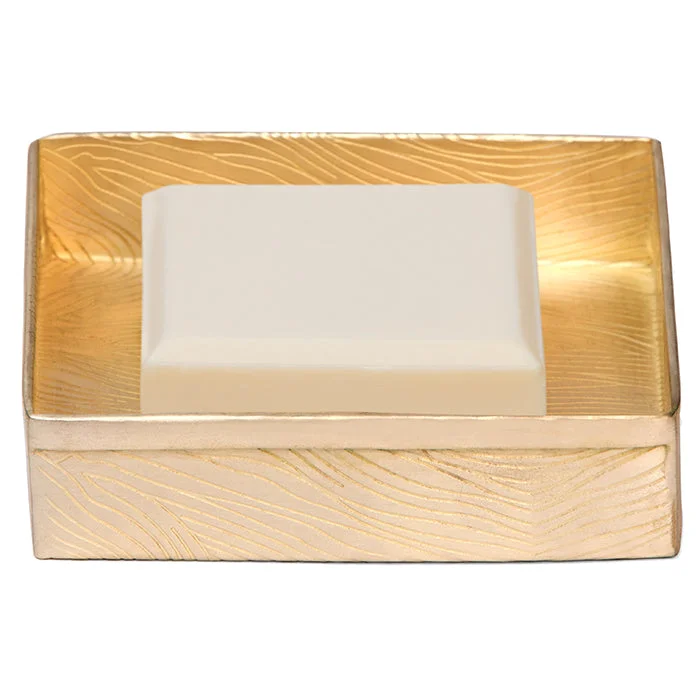 Humbolt Metal Soap Dish - Square (Shiny Brass)