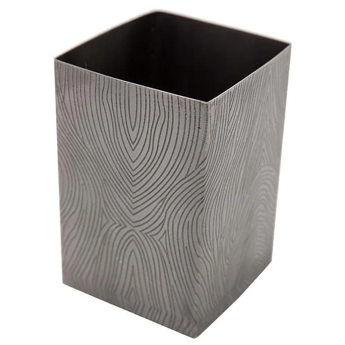 Humbolt Metal Square Waste Basket (Black Nickel)