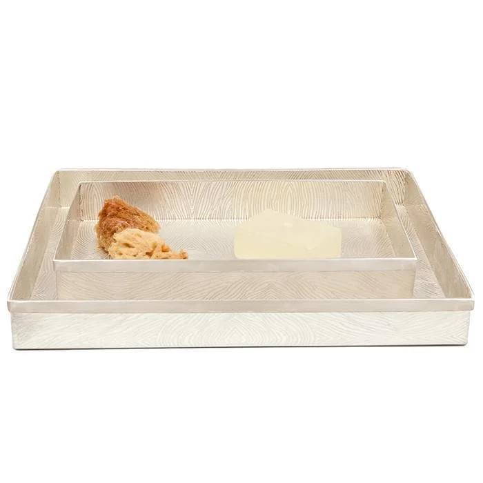 Humbolt Metal Tray Set (Matte Silver)