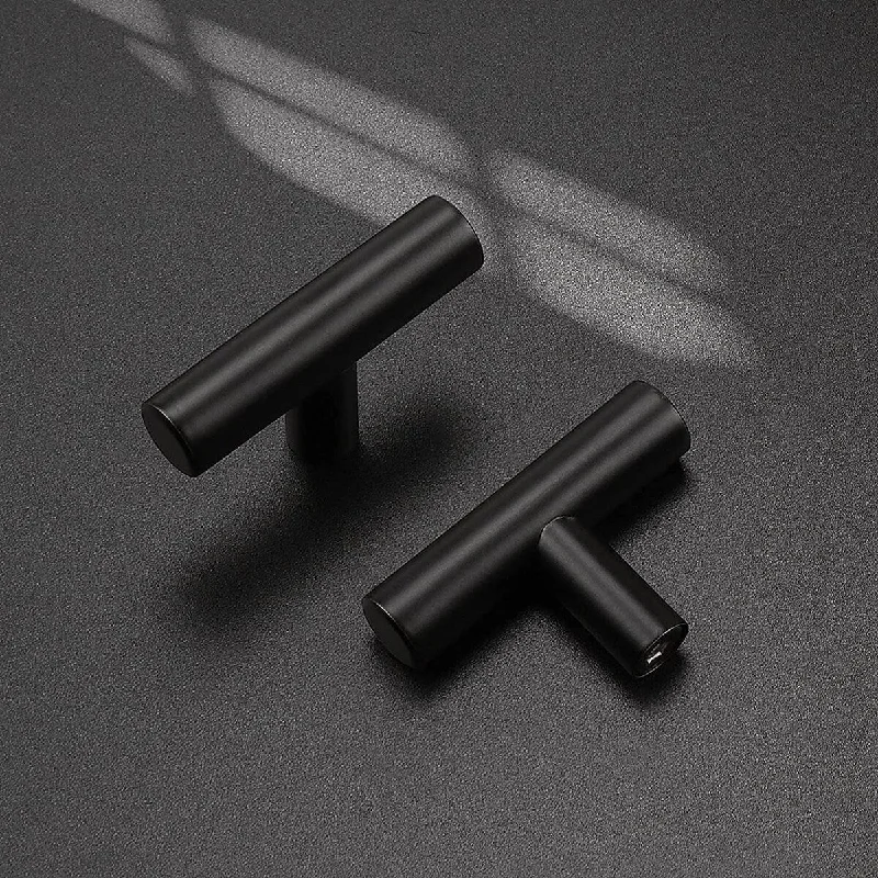 IXIR 2 in. (50 mm) Solid Matte Black T-Bar Cabinet Knob