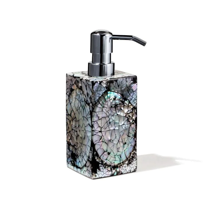 Ladorada Black Mother of Pearl Soap Dispenser