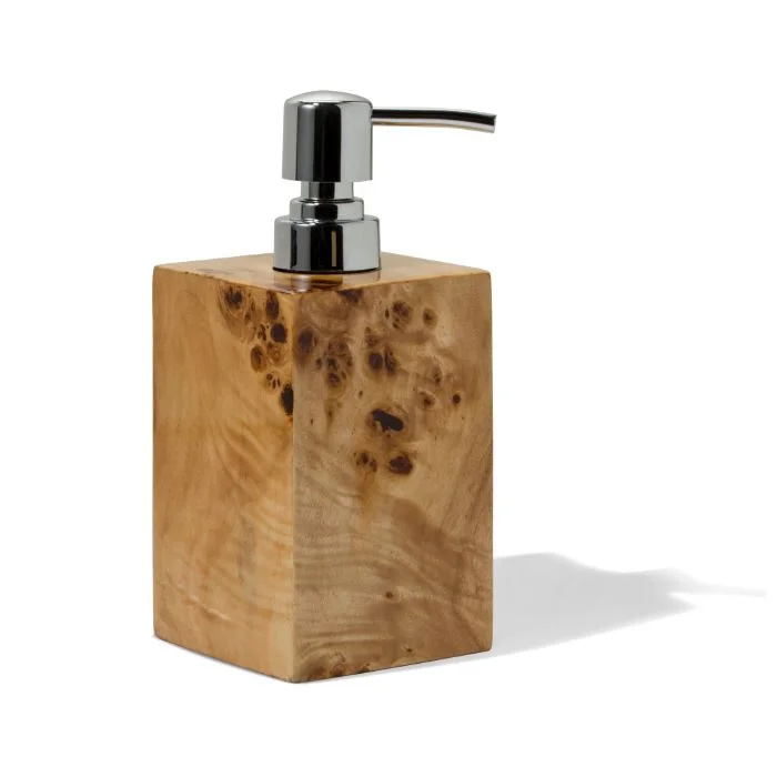 Ladorada Burl Veneer Soap Dispenser