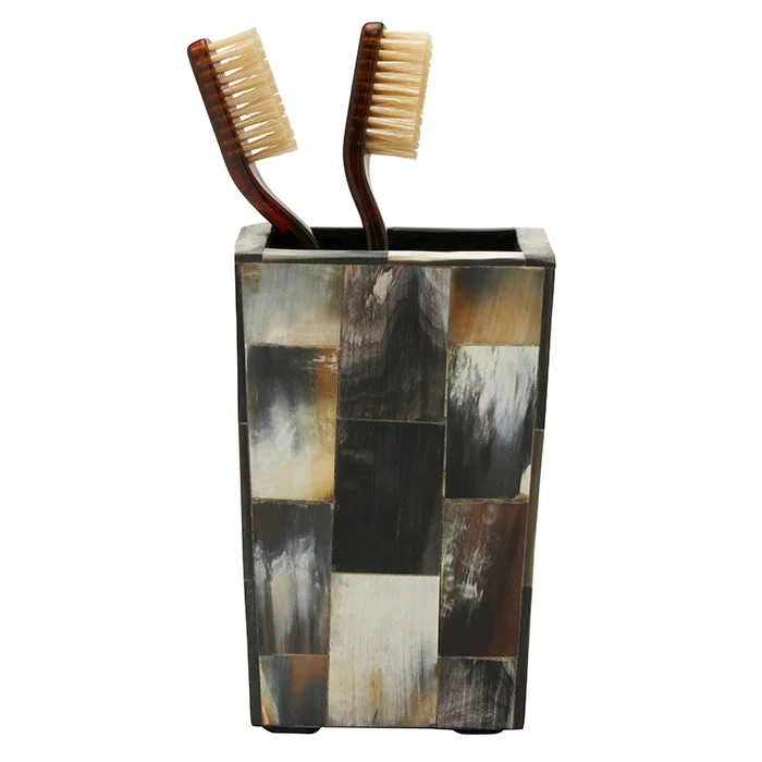 Lark Horn Tiled Brush Holder (Dark)