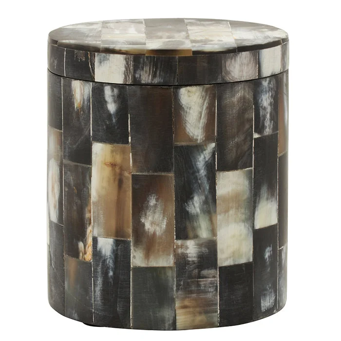 Lark Horn Tiled Canister (Dark)