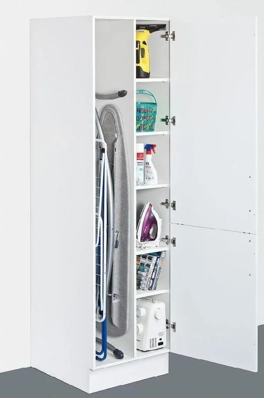 Bathroom PVC Floor Standing Laundry Cabinet and  Pantry Storage By Miza