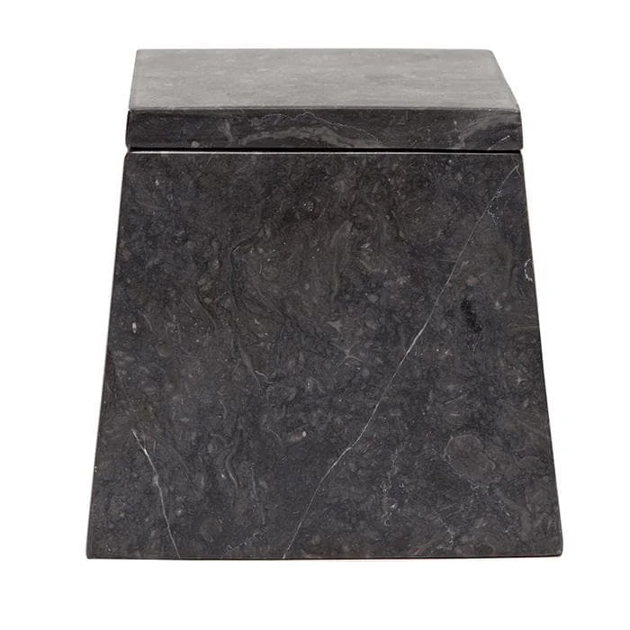 Luxor Black Matte Marble Canister