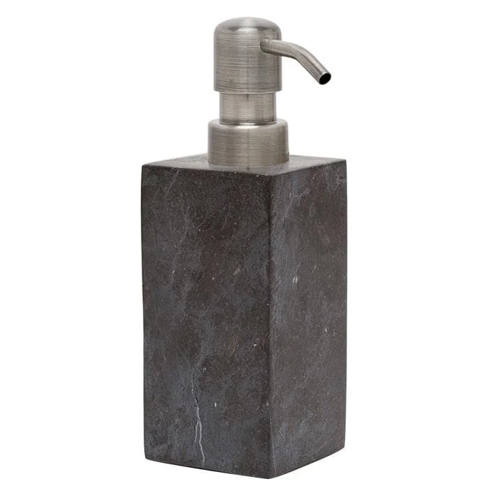 Luxor Black Matte Marble Soap Pump