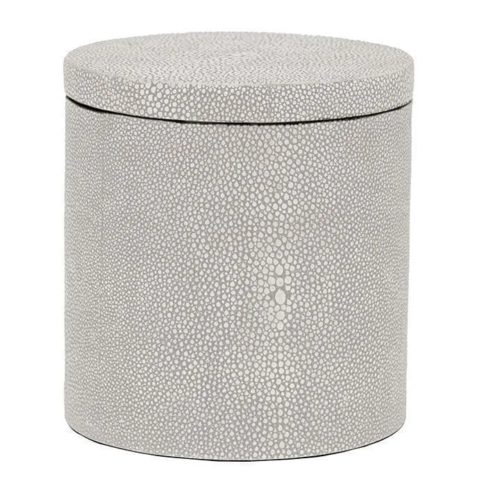 Manchester Faux Shagreen Canister (Sand)