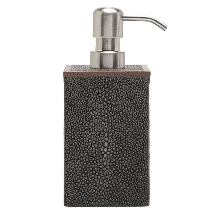 Manchester Faux Shagreen Soap Pump (Cool Gray)