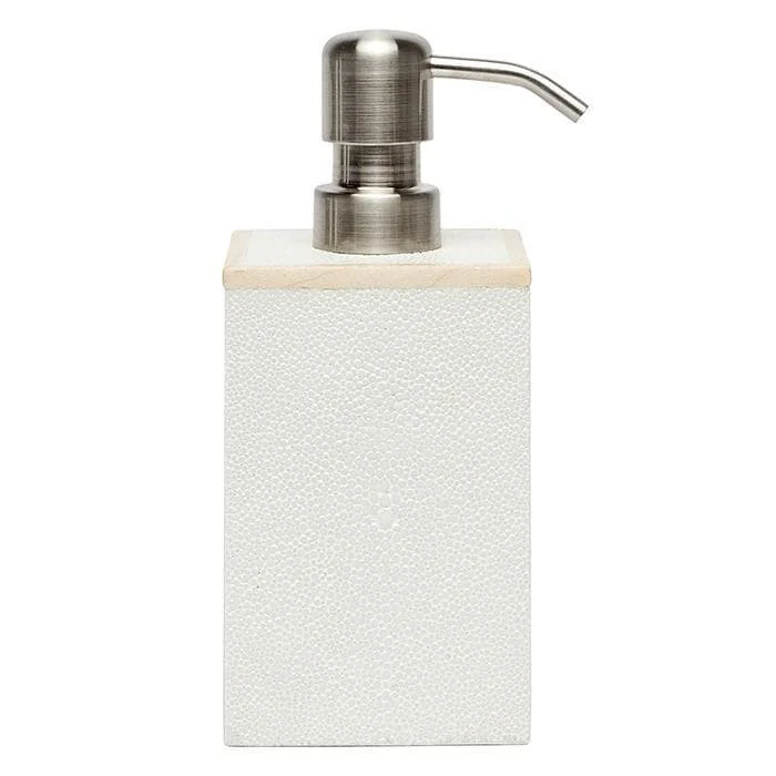 Manchester Faux Shagreen Soap Pump (Snow)