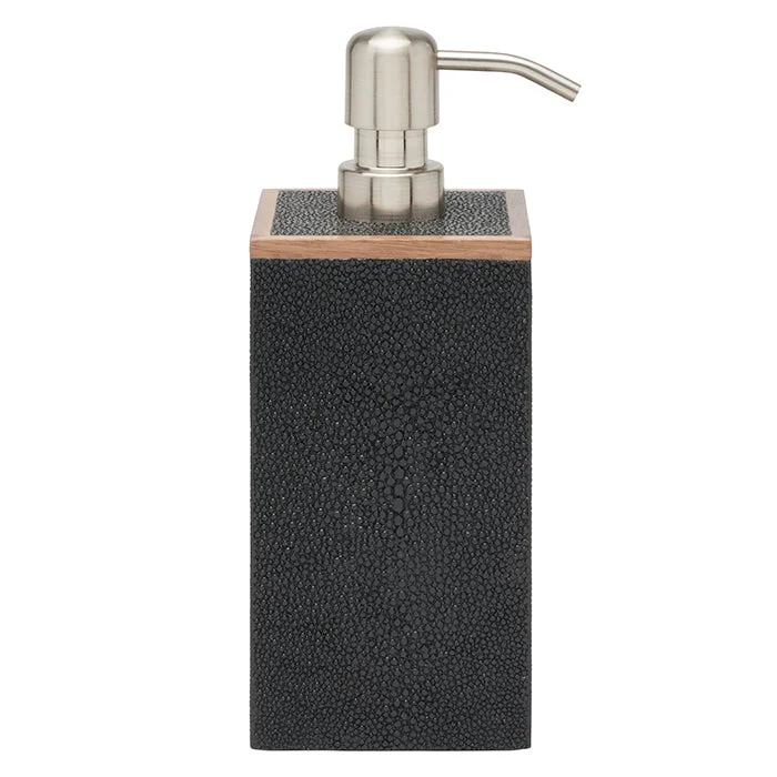 Manchester Faux Shagreen Soap Pump - XL (Black)