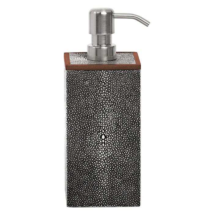 Manchester Faux Shagreen Soap Pump - XL (Cool Gray)