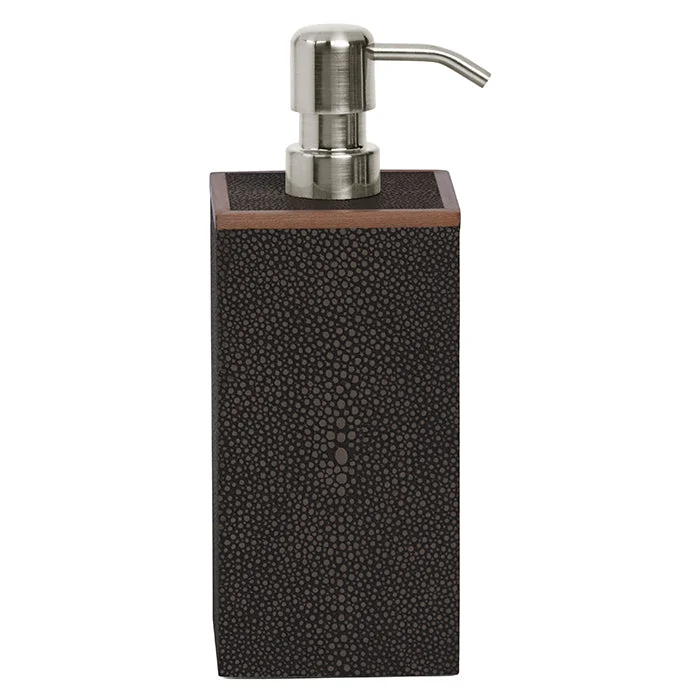 Manchester Faux Shagreen Soap Pump - XL (Dark Mushroom)