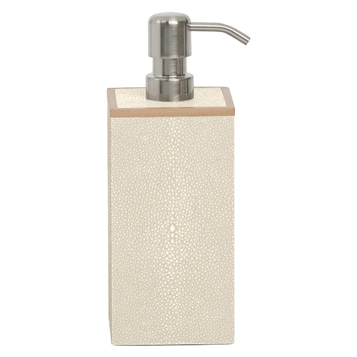 Manchester Faux Shagreen Soap Pump - XL (Ivory)