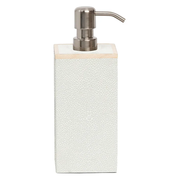 Manchester Faux Shagreen Soap Pump - XL (Snow)