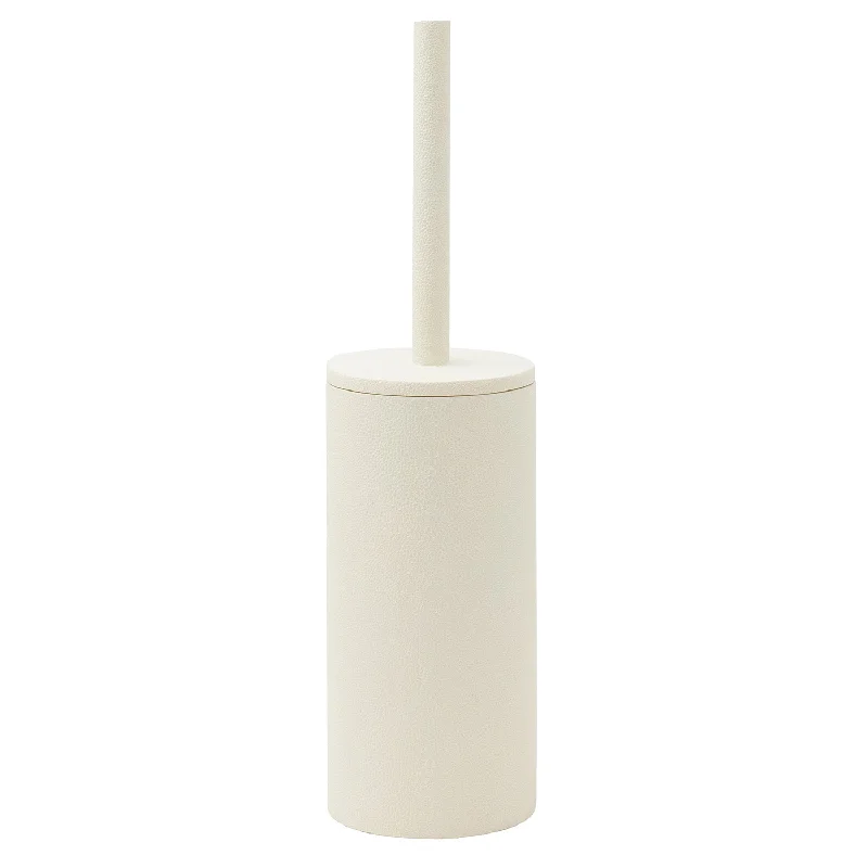 Manchester Faux Shagreen Toilet Brush Holder (Snow)