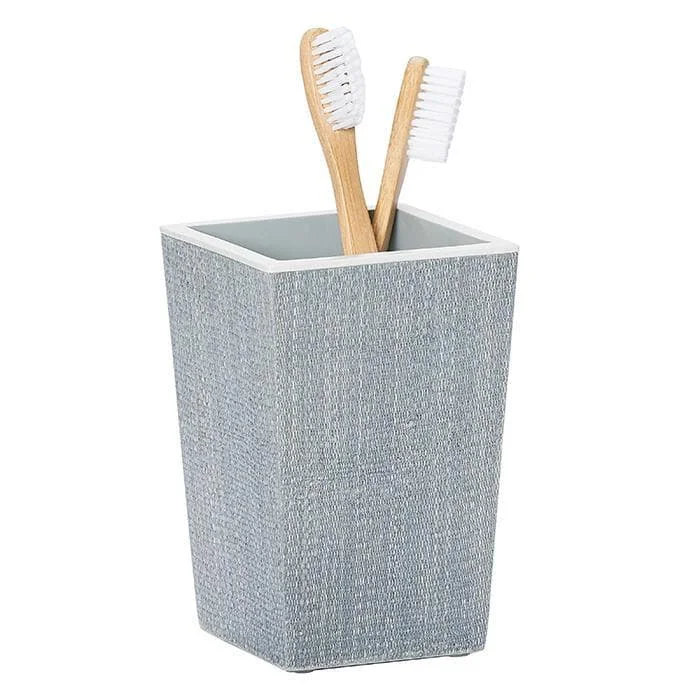 Maranello Steel Blue Abaca Resin Brush Holder