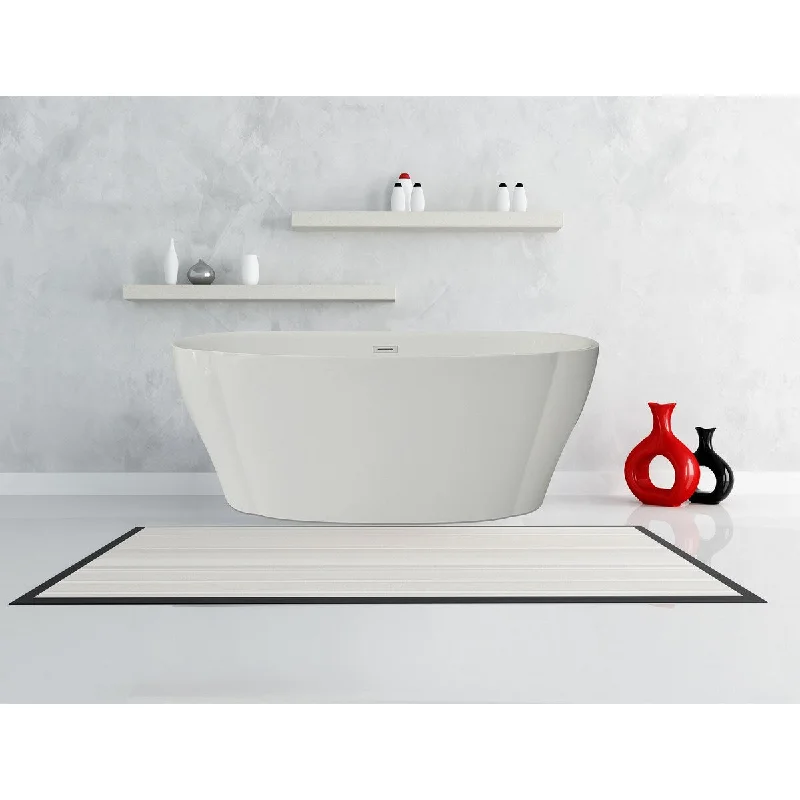 Modern Freestanding Bathtub BT-07 60-Inch (Acrylic)