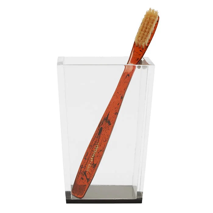 Monette Acrylic Brush Holder (Clear/Gray)