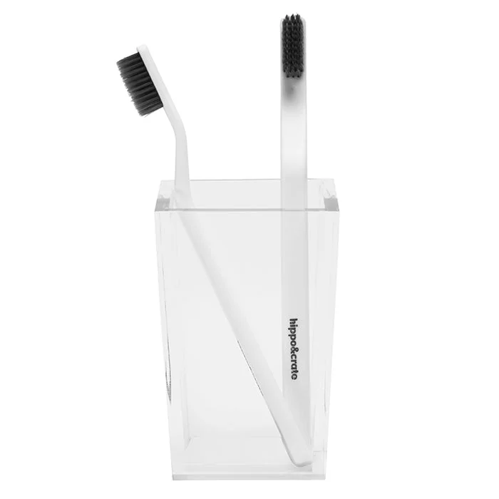 Monette Acrylic Brush Holder (Clear)