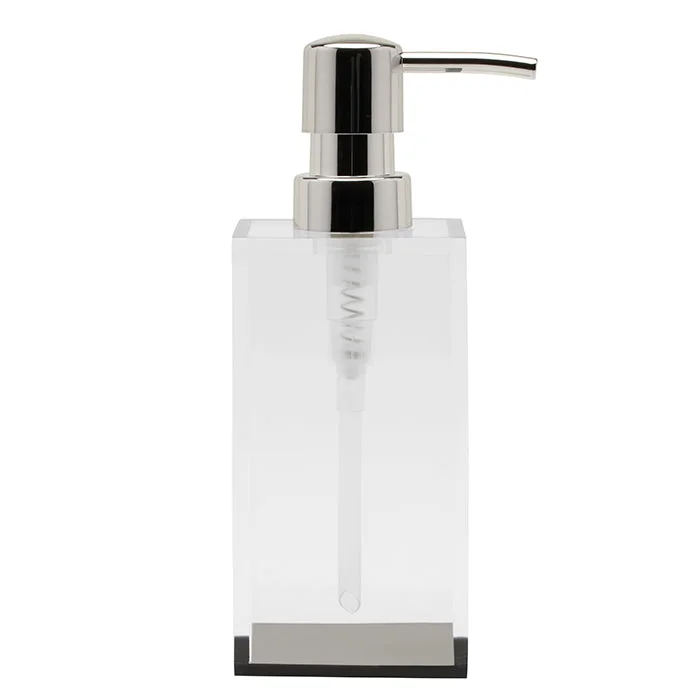 Monette Acrylic Soap Pump (Clear/Gray)