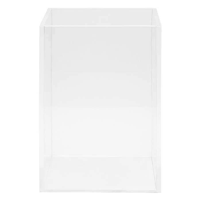 Monette Acrylic Square Waste Basket (Clear)