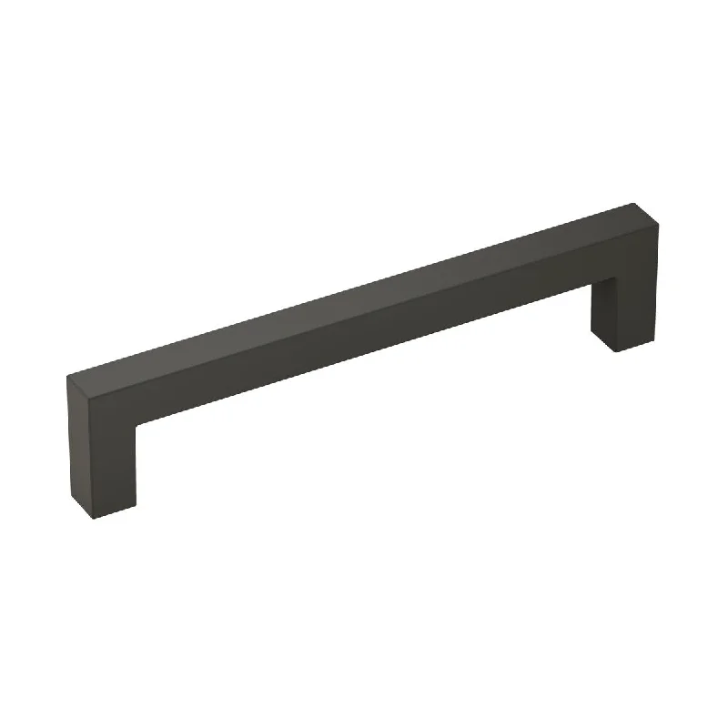 Monument 5-1/16 in (128 mm) Center-to-Center Matte Black Cabinet Pull - 5.0625