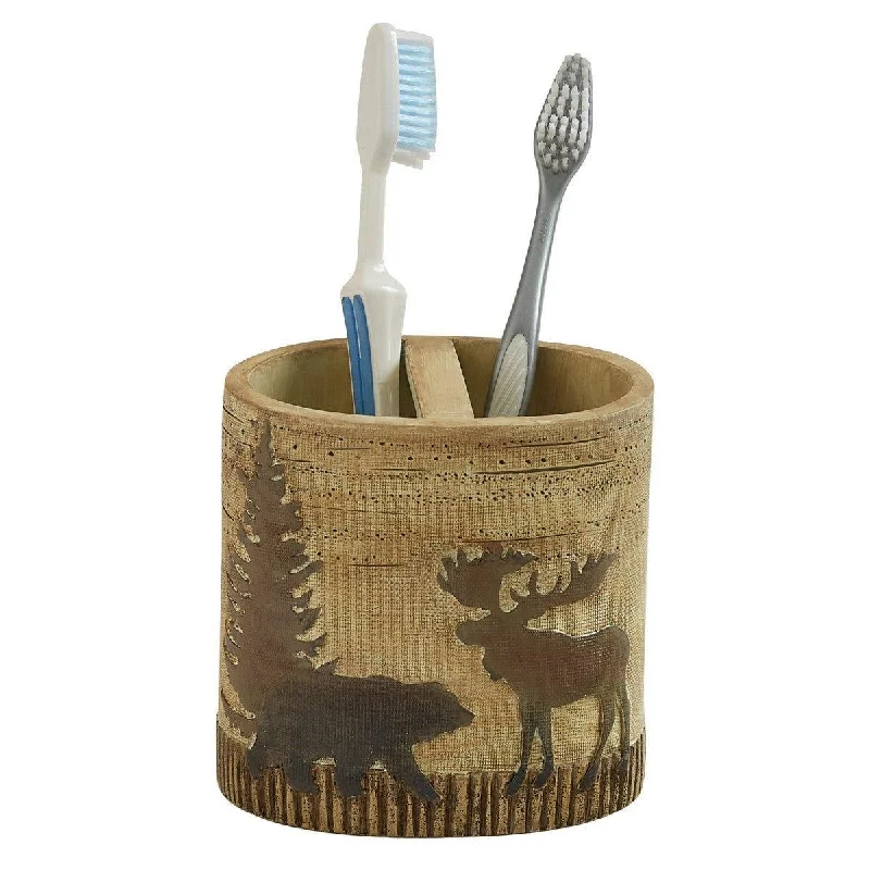 Moose in the Mountains Toothbrush Holder