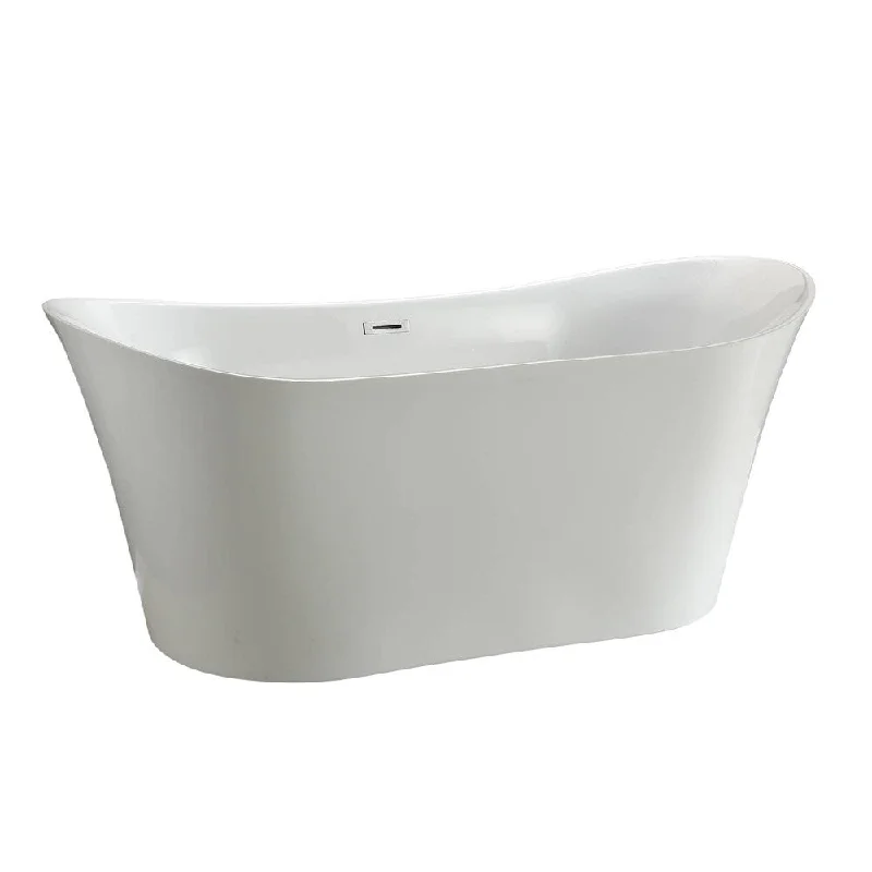 MTD Vanities Sunset 6805 67-inch Modern Freestanding Acrylic Bathtub