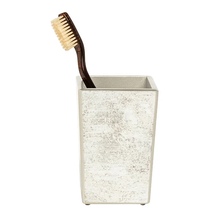 Nora Antiqued Mirror Brush Holder