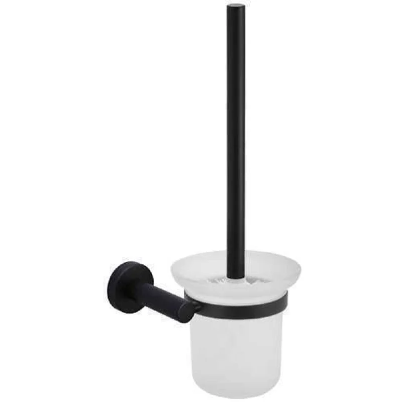 Orin Glass Brush Holder S/S Matt Black 140 x 360mm