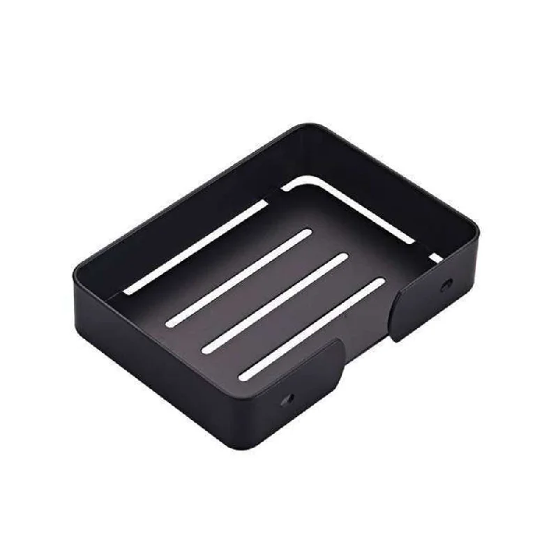 Orin Soap Holder Matt Black Rect 230 x 120 x 25mm