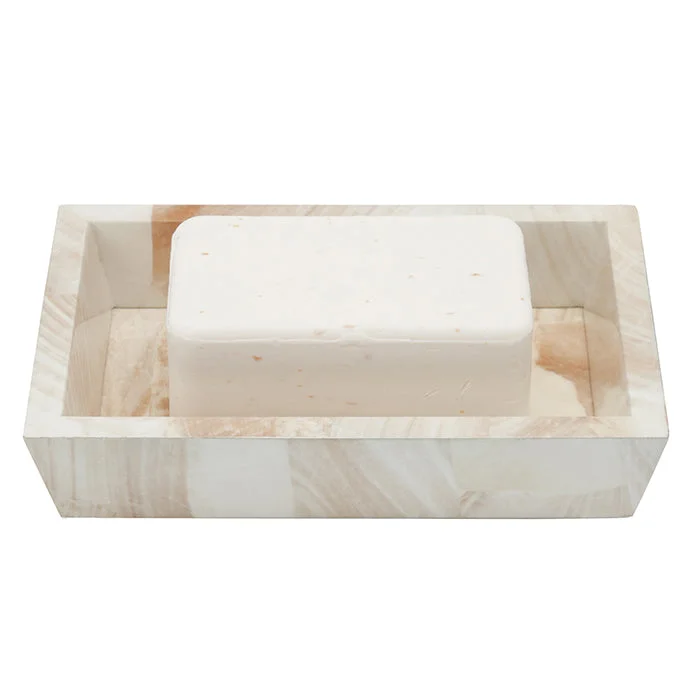 Palermo Faux Clamstone Soap Dish - Rectangle