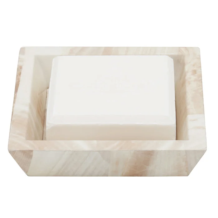 Palermo Faux Clamstone Soap Dish - Square