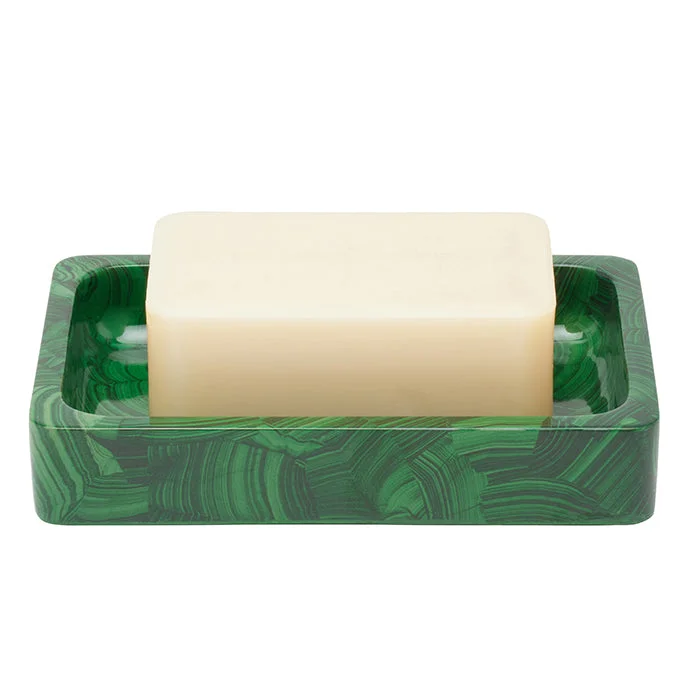 Porter Faux Malachite Soap Dish