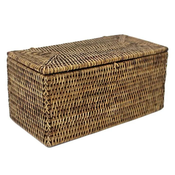 Rattan Double Toilet Paper Holder