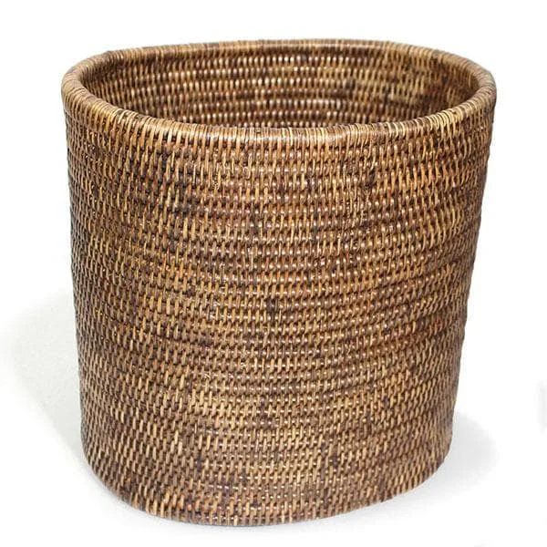 Rattan Waste Basket Oval