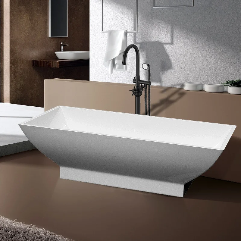 Rectangular Freestanding Bathtub