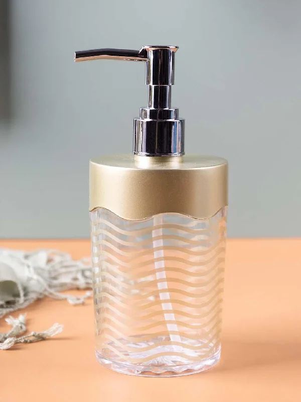 Soap Dispenser, Metallic Green, Plastic, 350 mL