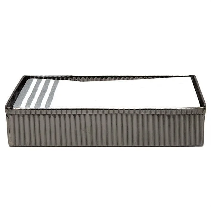 Redon Guest Towel Tray - Black Nickel Set/2