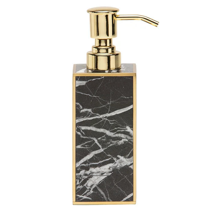 Rhodes Nero Marble/Brass Soap Pump