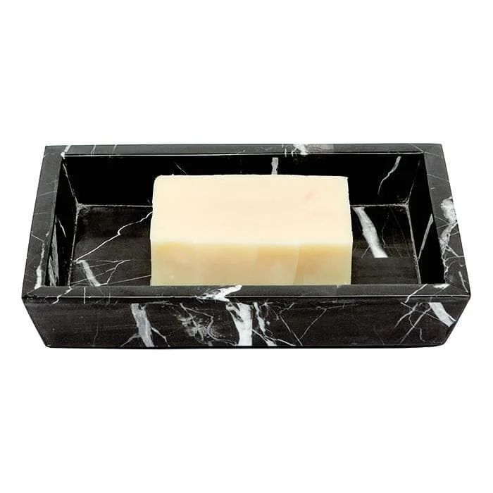 Rhodes Nero Marble Soap Dish