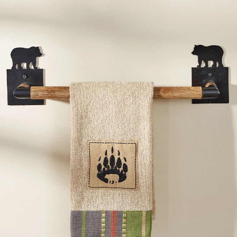 Rustic Bear Towel Bars - 2 Sizes