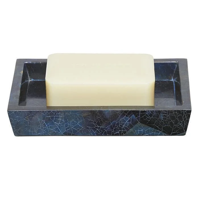 Santorini Dark Blue Pen Shell Soap Dish