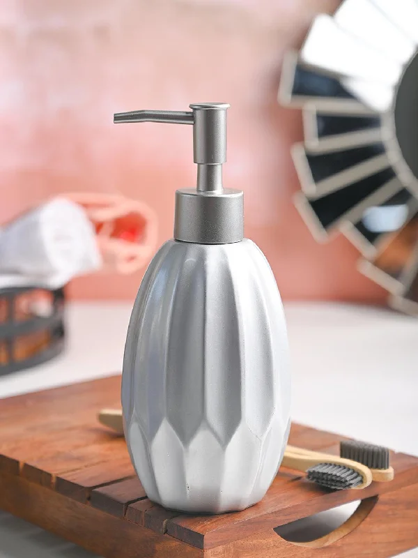 Silver Soap Dispenser