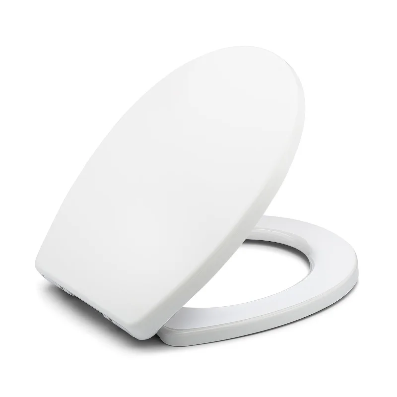 Slow Close Toilet Seat Round BR283-00 Heavy Duty & Scratch Resistant, Fits All Toilet Brands