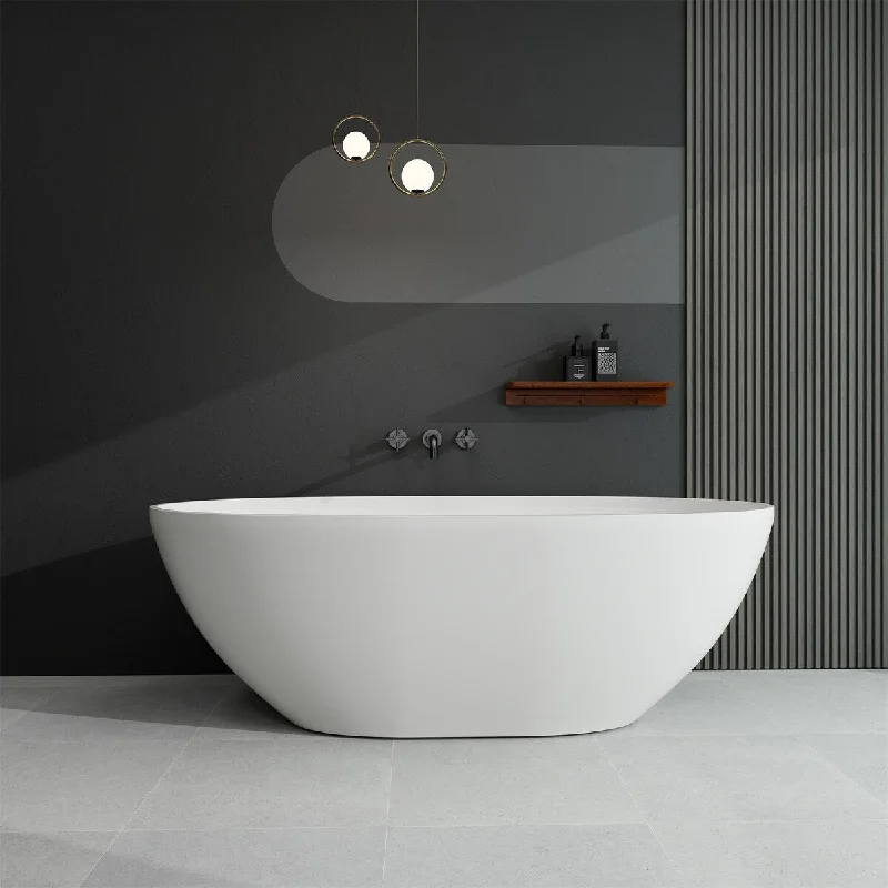 Solid Surface Freestanding Soaking Bathtub