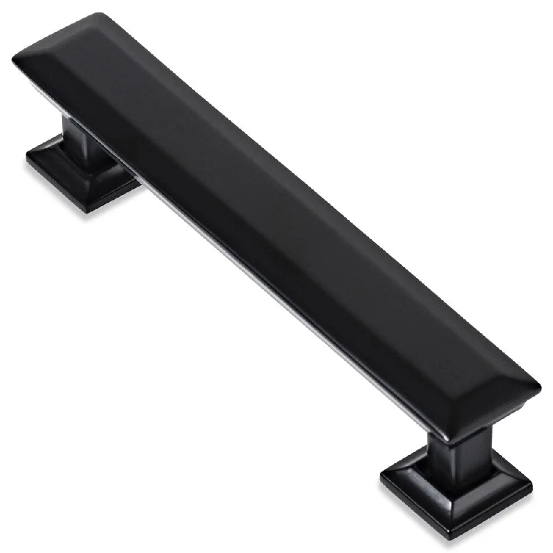 Southern Hills Black Cabinet Drawer Pulls 4-inch (Pack of 10)