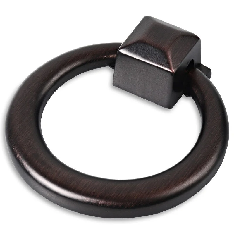 Southern Hills Oil Rubbed Bronze Cabinet Drawer Ring Pull (Set of 10)